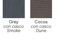 Colores de la cubierta FreeFlow: Grey con casco Smoke y Cocoa con casco Dune